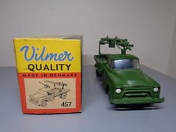 VILMER DENMARK 457 VINTAGE 1950\'S CHEVROLET MILITARY CANNON TRUCK VERY RARE MIB