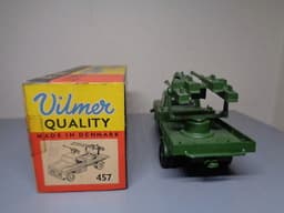 VILMER DENMARK 457 VINTAGE 1950\'S CHEVROLET MILITARY CANNON TRUCK VERY RARE MIB