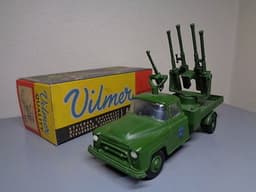 VILMER DENMARK 457 VINTAGE 1950\'S CHEVROLET MILITARY CANNON TRUCK VERY RARE MIB