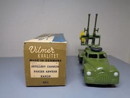 VILMER DENMARK No 461 VINTAGE 1950\'S DODGE MILITARY CANNON TRUCK VERY RARE MIB