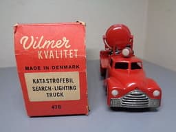 VILMER DENMARK No 470 VINTAGE 1950\'S DODGE SEARCH-LIGHTING TRUCK VERY RARE NMIB