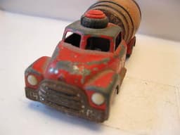 Vilmer Denmark ,RARE ITEM-Dodge truck with factorymade wood barrel-1950\'s
