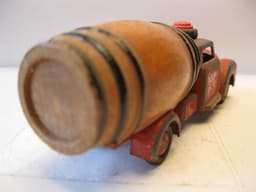 Vilmer Denmark ,RARE ITEM-Dodge truck with factorymade wood barrel-1950\'s