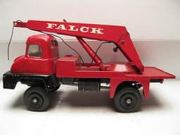 VILMER DENMARK -RARE ITEM- THAMES TRADES TRUCK W/CRANE . FALCK DECALS.1960\'S