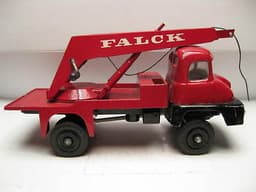 VILMER DENMARK -RARE ITEM- THAMES TRADES TRUCK W/CRANE . FALCK DECALS.1960\'S