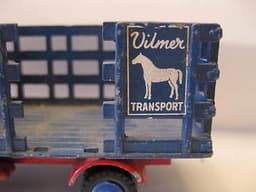 VILMER TOYS ,MADE IN DENMARK- VERY RARE. BEDFORD \"HORSE TRUCK,1960\'s