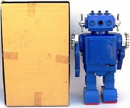 VINTAGE 60\'s S.H. JAPAN \"SMOKING ENGINE ROBOT\" BATTERY/OP NEW IN BOX NO RESERVE