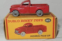 VINTAGE DINKY DUBLO MORRIS PICK UP No 065 - RED (GPW) - EXCELLENT PLUS BOXED