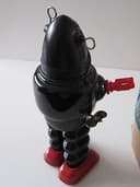 VINTAGE ORIGINAL CLOCKWORK PLANET ROBOT  K O JAPAN