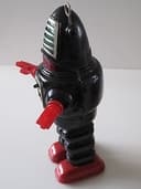 VINTAGE ORIGINAL CLOCKWORK PLANET ROBOT  K O JAPAN