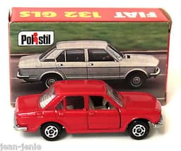 Vintage POLISTIL Fiat 132 GLS Diecast Car Model Italy RJ15 70\'s Club 33 Politoys