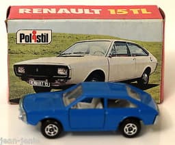 Vintage POLISTIL Renault 15 Diecast Car Model Italy RJ26 1970\'s Club 33 Politoys