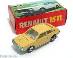 Vintage POLISTIL Renault 15TL Blue Diecast Car Model Italy 70\'s Club 33 Politoys