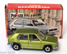 Vintage POLISTIL Volkswagen VW Golf Diecast Car Model Italy RJ51 1970\'s Politoys
