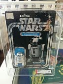 Vintage Star Wars KENNER 1978 AFA 80 R2D2 12 BACK MOC CLEAR BUBBLE