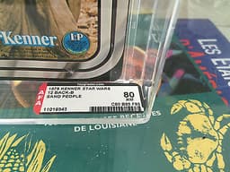 Vintage Star Wars KENNER 1978 AFA 80 SAND PEOPLE 12 BACK B MOC CLEAR BUBBLE