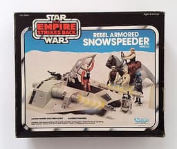 VINTAGE STAR WARS KENNER Snowspeeder blue box unused contents MIB