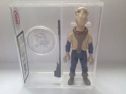 Vintage Star Wars Last 17 POTF Yak Face + Coin UKG Paint 85 Figure 85 Coin 85.