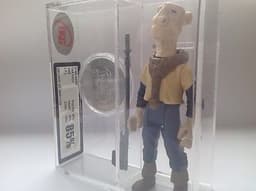 Vintage Star Wars Last 17 POTF Yak Face + Coin UKG Paint 85 Figure 85 Coin 85.