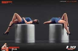 1/18 Girl Lying VERY RARE !! figure for1:18 CMC Autoart Ferrari Mercedes