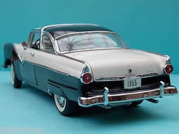1:24 DANBURY MINT 1955 FORD FAIRLANE CROWN VICTORIA COUPE WHITE LHD MODEL CAR!!!