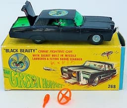 1966 RARE NEW-OLD-STOCK CORGI #268 GREEN HORNET CRIME FIGHTING CAR/BOX NO RESERV