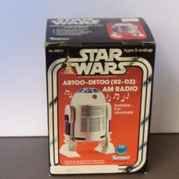 1977 vintage "STAR WARS R2-D2 AM Radio" MIB NEVER REMOVED ~ EXCELLENT cond. RARE