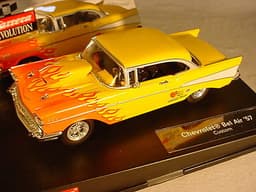 Carrera Chevrolet Bel Air \'57 Yellow 27259 Near MB 1/32 slot car.