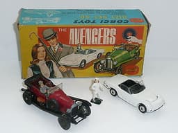 Corgi GS 40 The Avengers Steeds Bentley Emma\'s Lotus BOXED w/figs