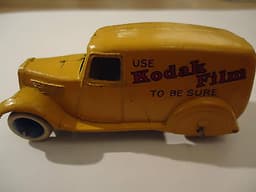 Dinky Toys Pre War 1935 - 1939 Yellow 28 Type 2 Kodak Delivery Van Truck 28G