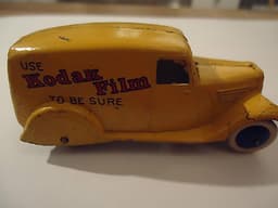 Dinky Toys Pre War 1935 - 1939 Yellow 28 Type 2 Kodak Delivery Van Truck 28G