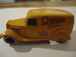 Dinky Toys Pre War 1935 - 1939 Yellow 28 type 2 Osram Delivery Van Truck 28W