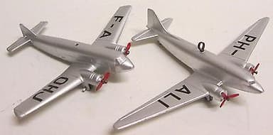 Dinky Toys pre-war Aircraft x2 1 French, restored