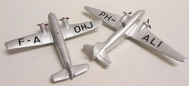 Dinky Toys pre-war Aircraft x2 1 French, restored