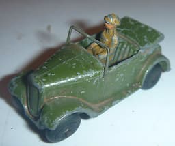 DINKY TOYS VINTAGE ARMY MILITARY PRE WAR AUSTIN 7 SEVEN OPEN TOP