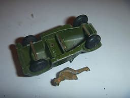 DINKY TOYS VINTAGE ARMY MILITARY PRE WAR AUSTIN 7 SEVEN OPEN TOP