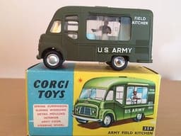 Fantastic, MINT boxed Corgi (No 359) Smiths Karrier Van Army Field Kitchen