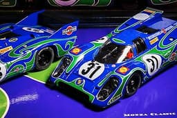 FLY Martini Porsche 917K and 917LH Psychedelic Team 12 Le Mans slot cars Unused