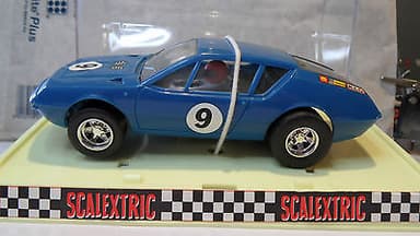 French Scalextric Renault Alpine in extremely rare blue - Excellent Condition