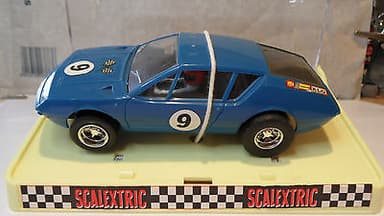 French Scalextric Renault Alpine in extremely rare blue - Excellent Condition