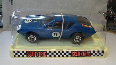French Scalextric Renault Alpine in extremely rare blue - Excellent Condition