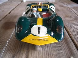 JIM CLARK LOTUS, painted lexan body, dynamic slot car. No Russkit, COX, MPC