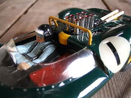 JIM CLARK LOTUS, painted lexan body, dynamic slot car. No Russkit, COX, MPC