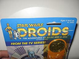 KENNER VINTAGE STAR WARS DROIDS BOBA FETT W/ COIN ULTRA RARE MOC