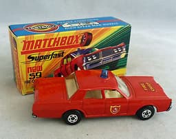 Matchbox Superfast MB59 Mercury Fire Chief Car