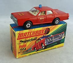 Matchbox Superfast MB59 Mercury Fire Chief Car