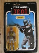 MOC Star Wars Boba Fett Return of the Jedi Kenner 77 Card Back Desert Scene ROTJ