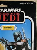 MOC Star Wars Boba Fett Return of the Jedi Kenner 77 Card Back Desert Scene ROTJ