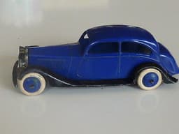 Pre war Dinky 30b Rolls-Royce in rich indigo blue with blue hubs. Fantastic.