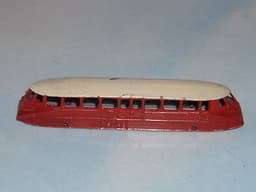 PRE WAR DINKY MECCANO GWR 2 TONE AUTO RAIL CAR - RED + WHITE